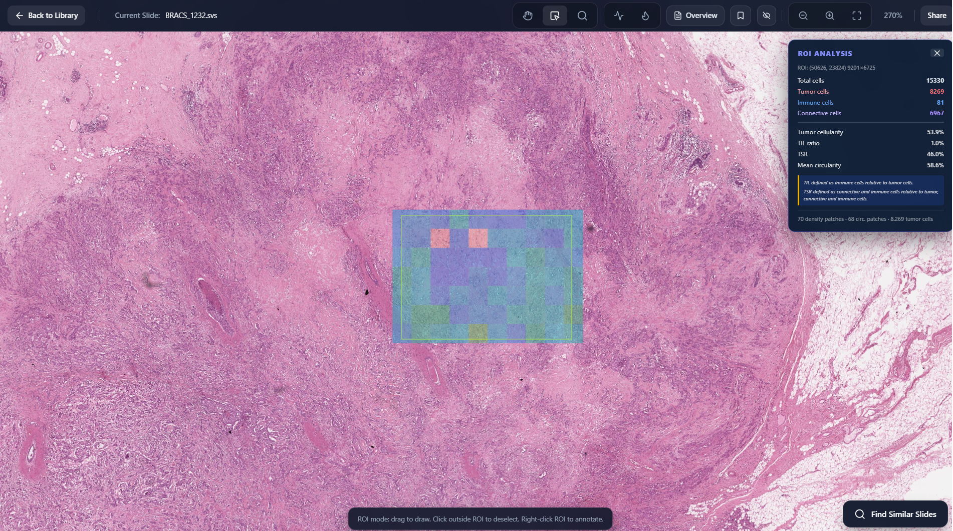 Region Level Cellular Metrics screenshot