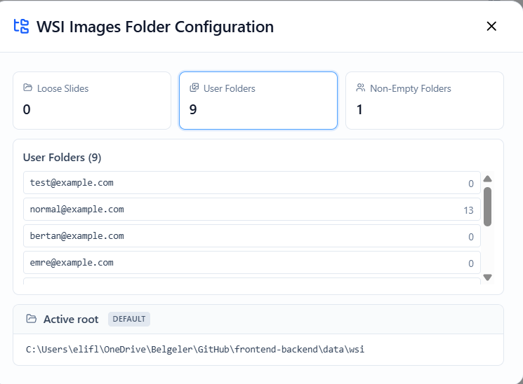 Inspect Folders screenshot